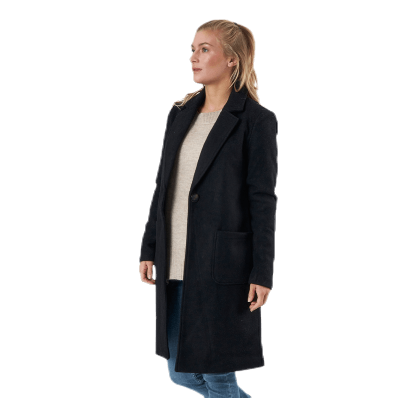 Olivia-Astrid Wool Coat  Otw Black