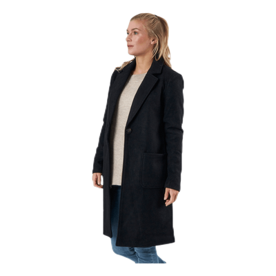 Olivia-Astrid Wool Coat  Otw Black