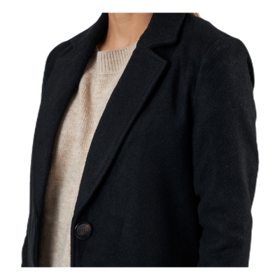 Olivia-Astrid Wool Coat  Otw Black