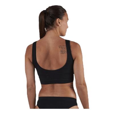 Symmi Rib Bra Top 2-Pack Black