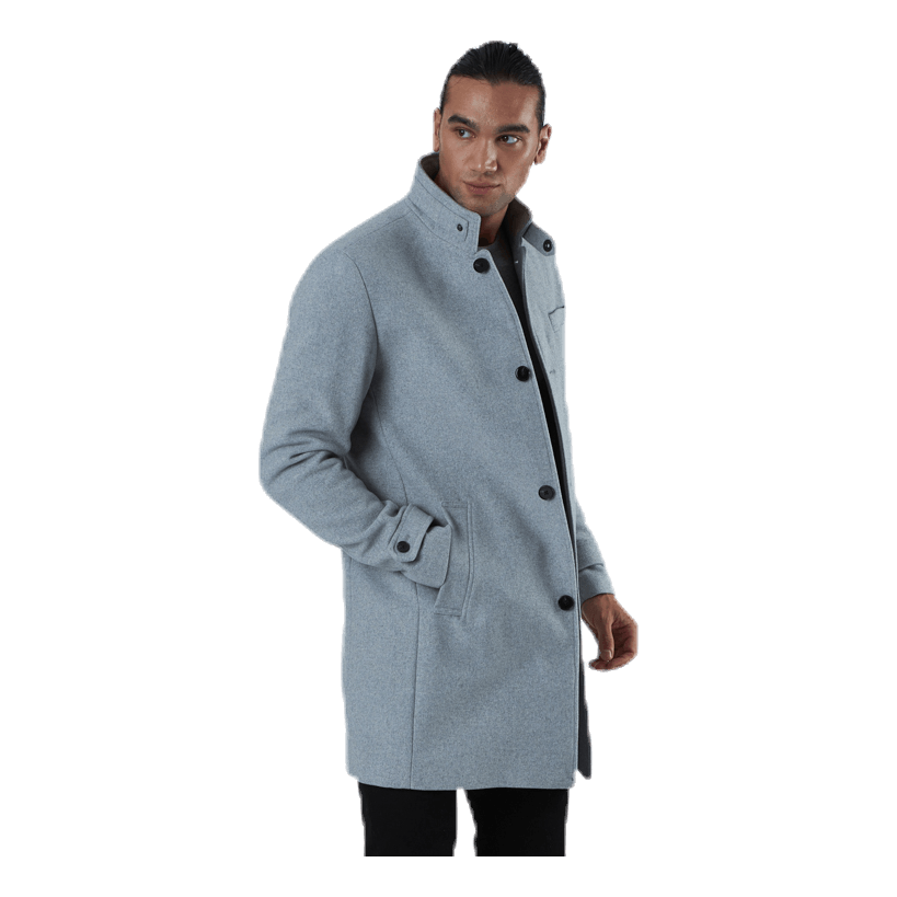 Melton Wool Coat Grey