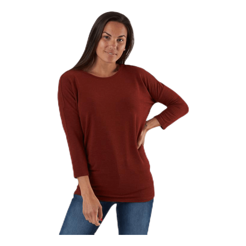 Glamour 3/4 Top Jrs Red