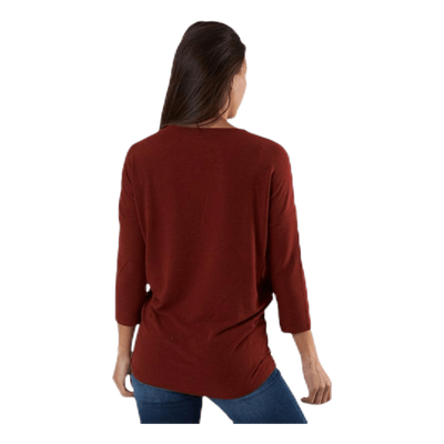 Glamour 3/4 Top Jrs Red