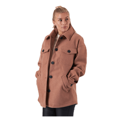 Liva Shacket Otw Beige