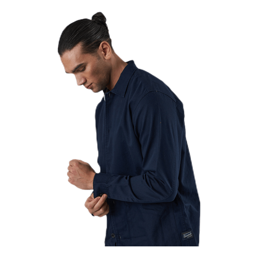 Finn Overshirt Ls Blue