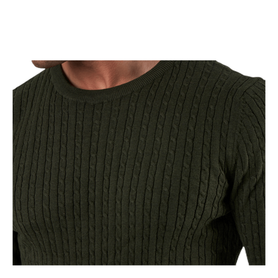 Blacamp Cable Knit Crew Neck Black