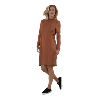 Bamala T-Neck Ls Dress Beige