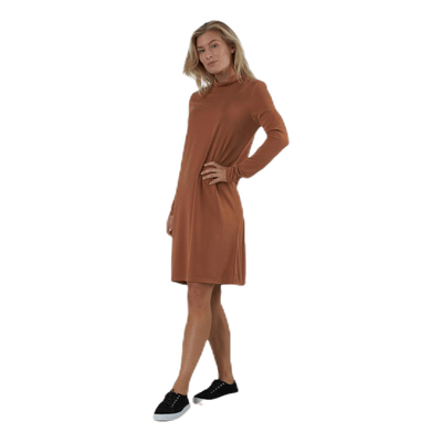 Bamala T-Neck Ls Dress Beige