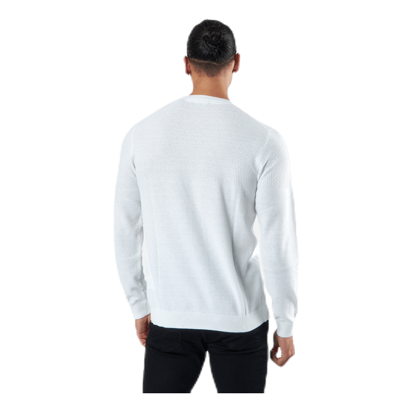 Blacamp Knit Structure Crew Neck White