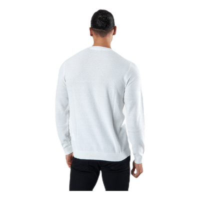 Blacamp Knit Structure Crew Neck White