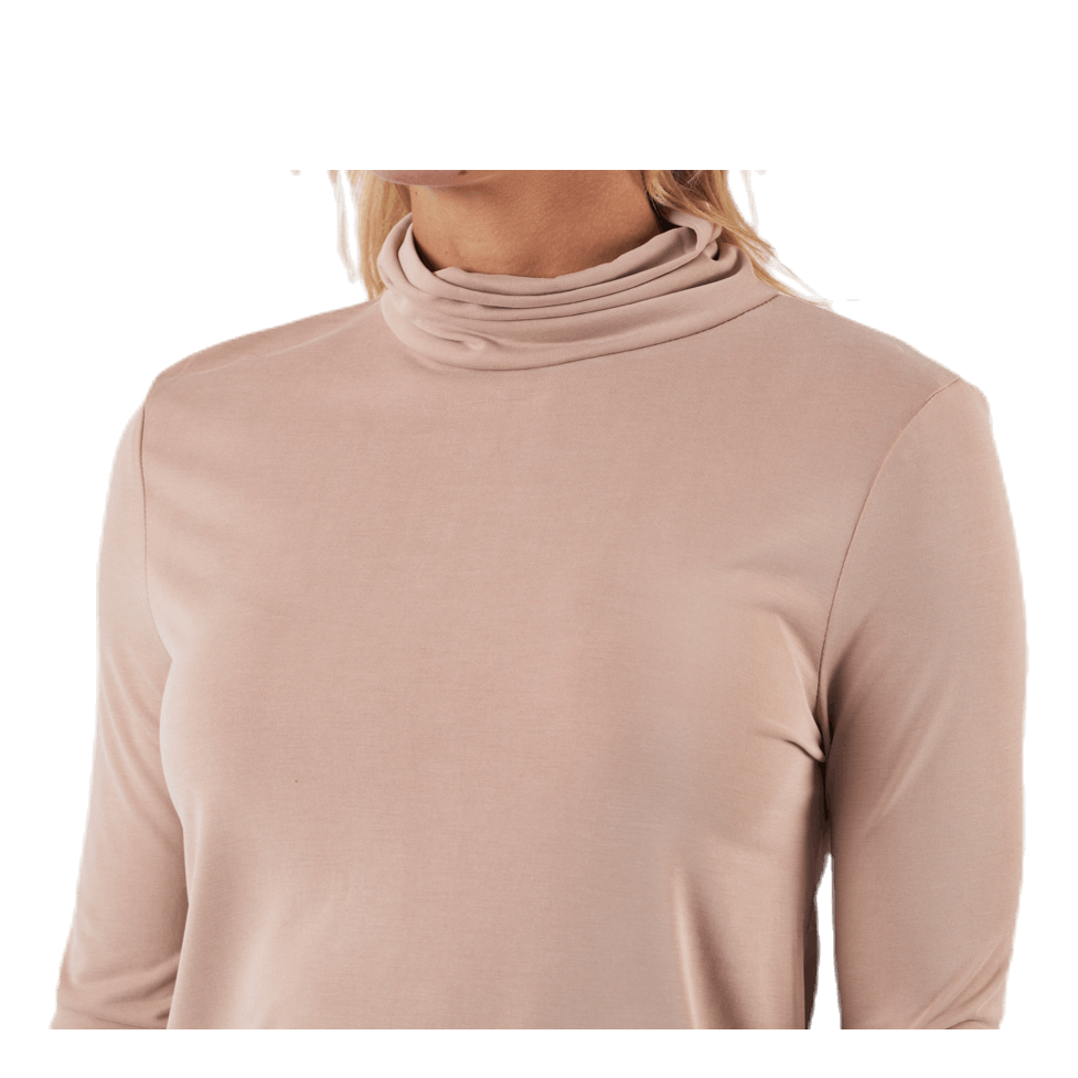 Kamala Ls Rollneck  Top  Beige