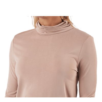 Kamala Ls Rollneck  Top  Beige