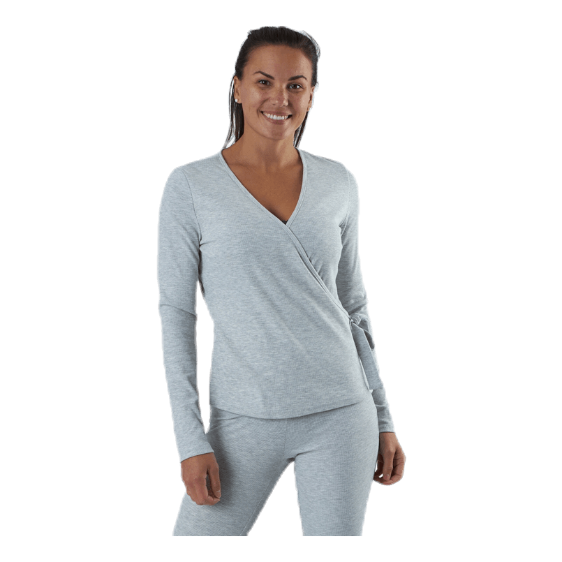 Rosa Wrap Top Lounge Bc Grey