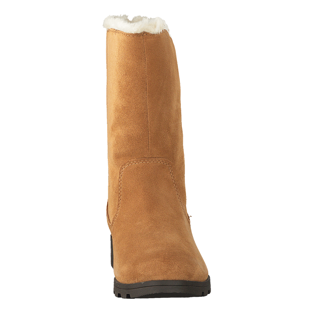 Youth Emelie Foldover Camel Brown, Natural Sorel –