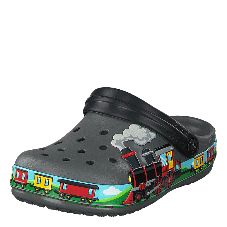 Fun Lab Train Band Clog Kids Slate Grey