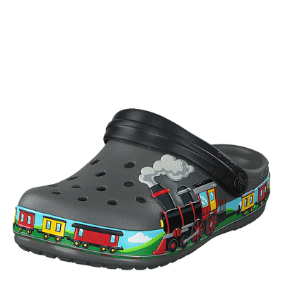 Fun Lab Train Band Clog Kids Slate Grey