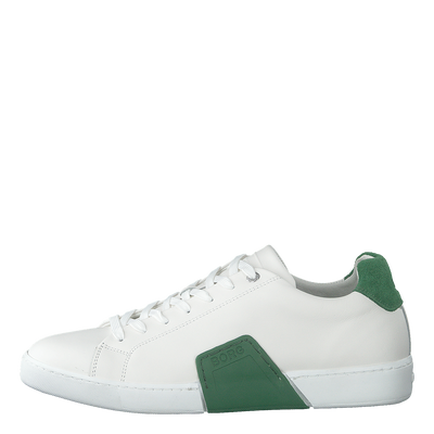 Clip M White/green