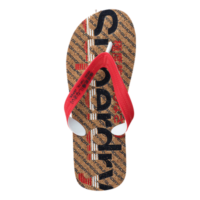 Cork Colour Pop Flip Flop Navy/true Red/cork