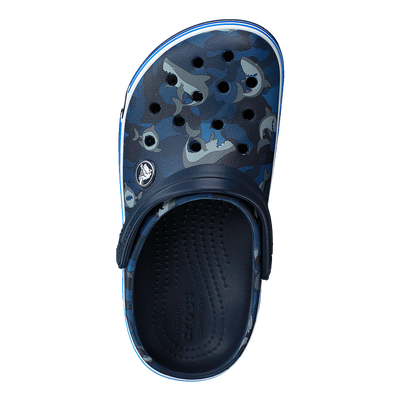 Crocband Shark Clog Kids Navy