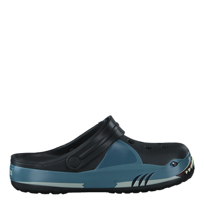 Fun Lab Shark Band Clog Kids Black