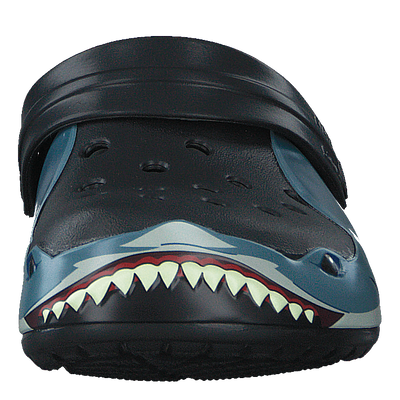 Fun Lab Shark Band Clog Kids Black