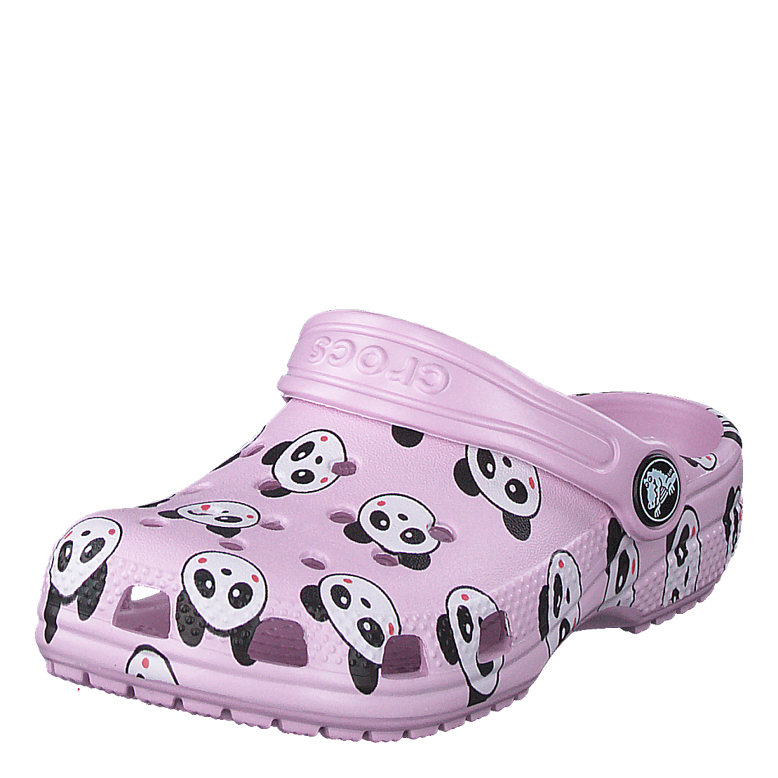 Classic Panda Print Clog Kids Ballerina Pink