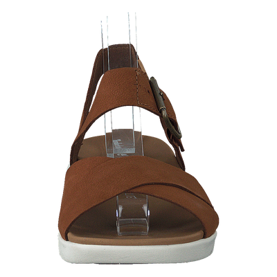 Wilesport Lthr Sandal Rust Nubuck