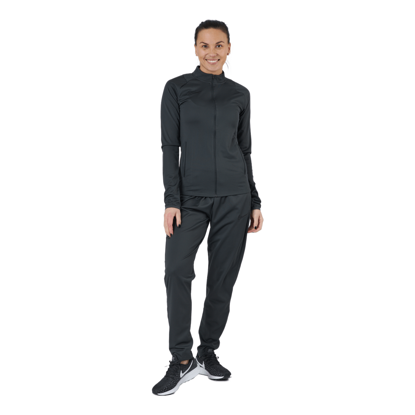 Women Knit Soccer Tracksuit Anthracite/black/black