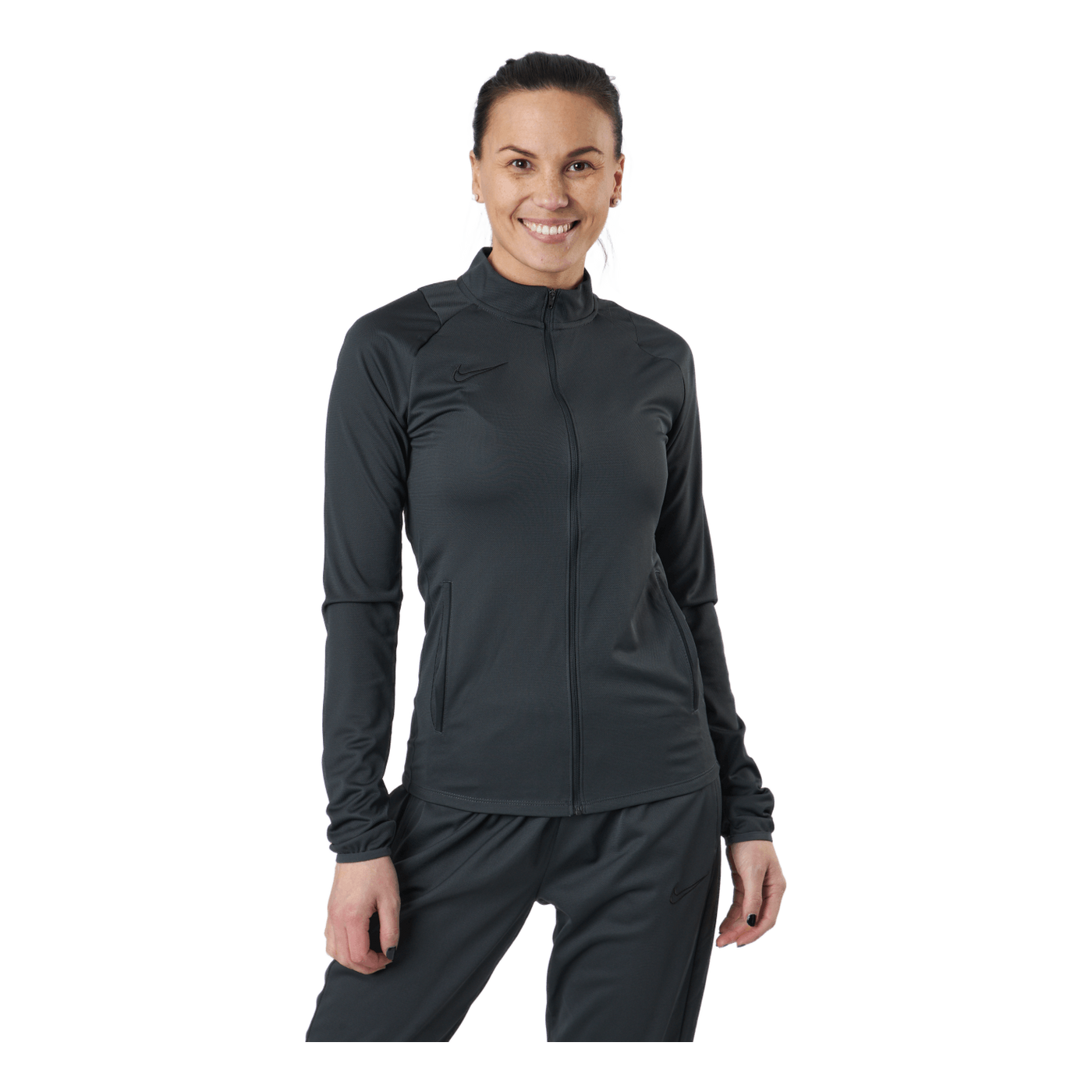Women Knit Soccer Tracksuit Anthracite/black/black