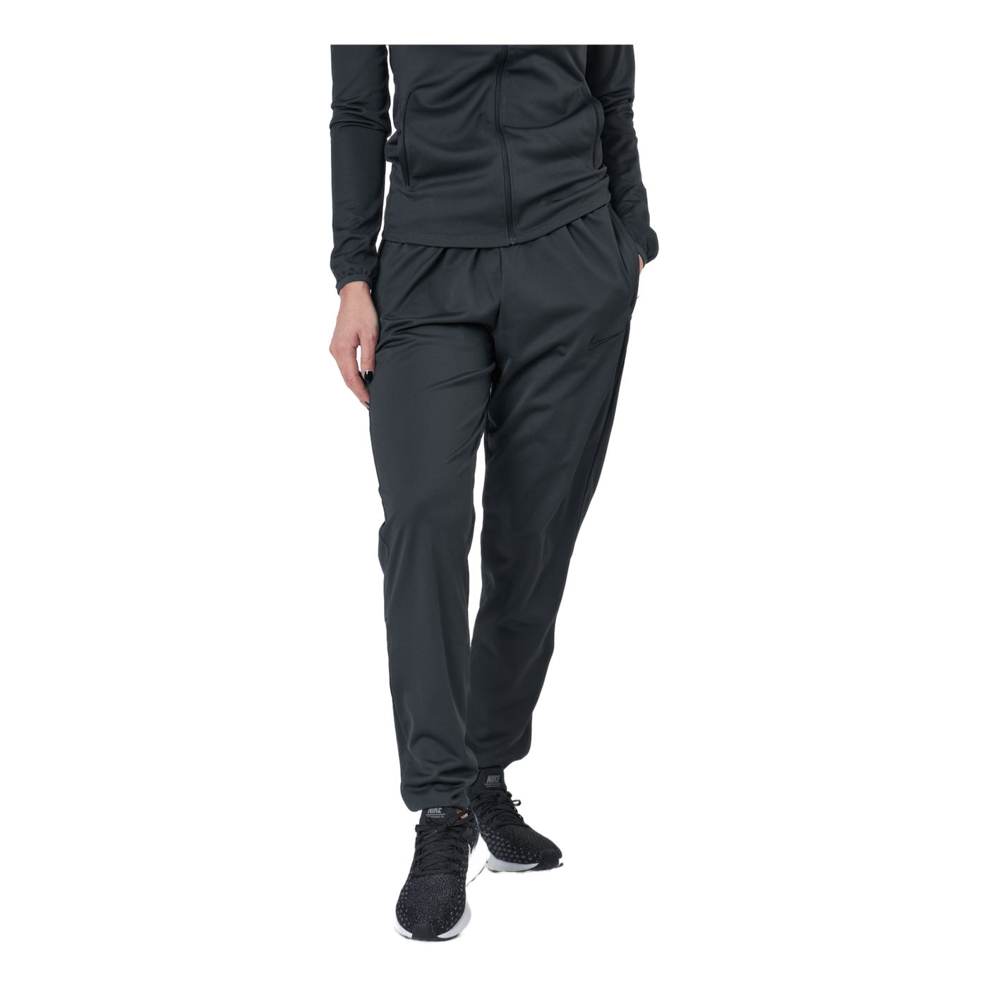 Women Knit Soccer Tracksuit Anthracite/black/black