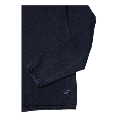Eleo Knit Crew Neck Navy Blazer