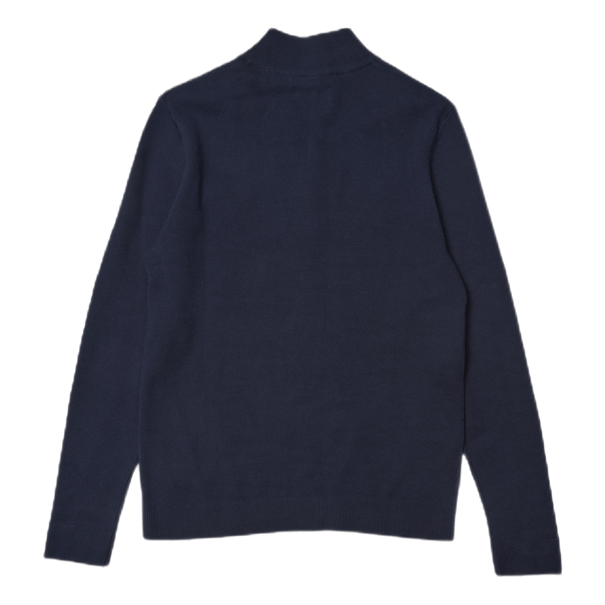 Roy Knit High Neck Zip Navy Blazer