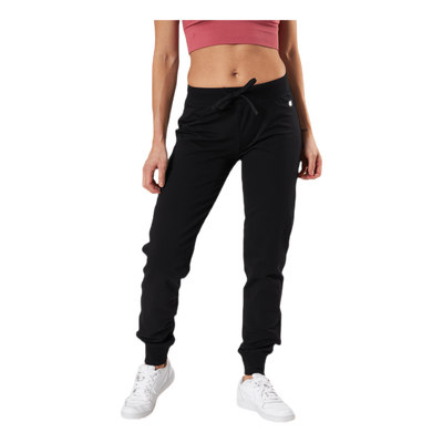 Rib Cuff Pants Svart