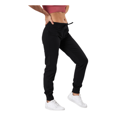 Rib Cuff Pants Svart
