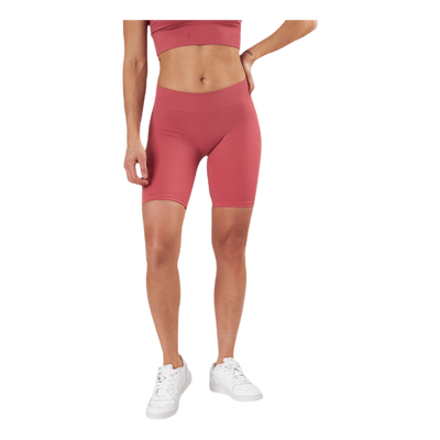 Vicky Rib Seamless Shorts Red