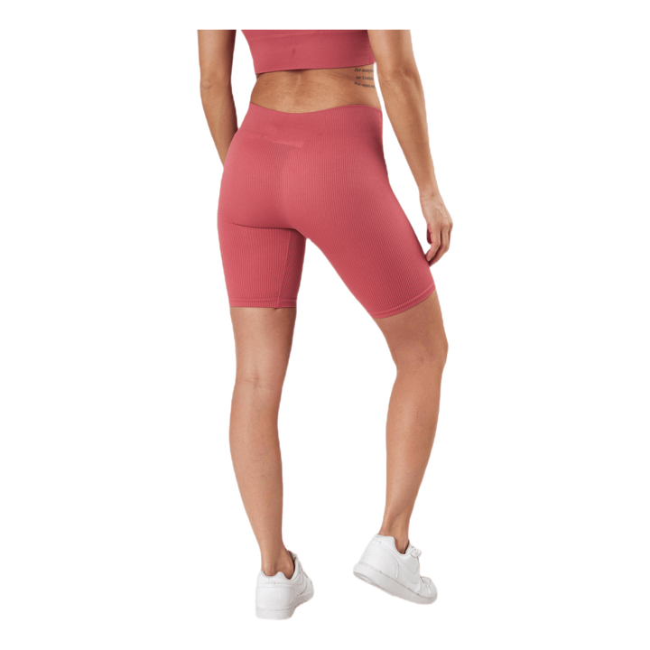 Vicky Rib Seamless Shorts Red