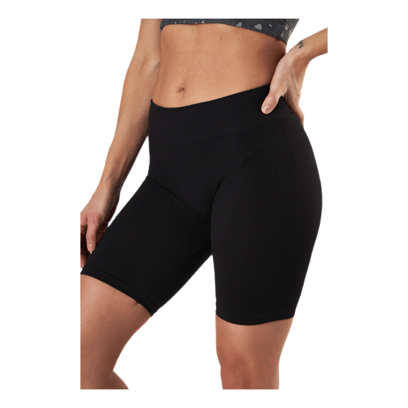 Vicky Rib Seamless Shorts Black