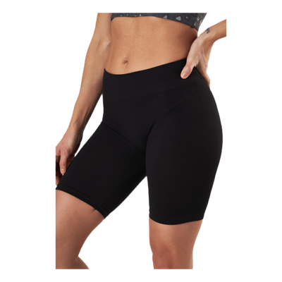 Vicky Rib Seamless Shorts Black