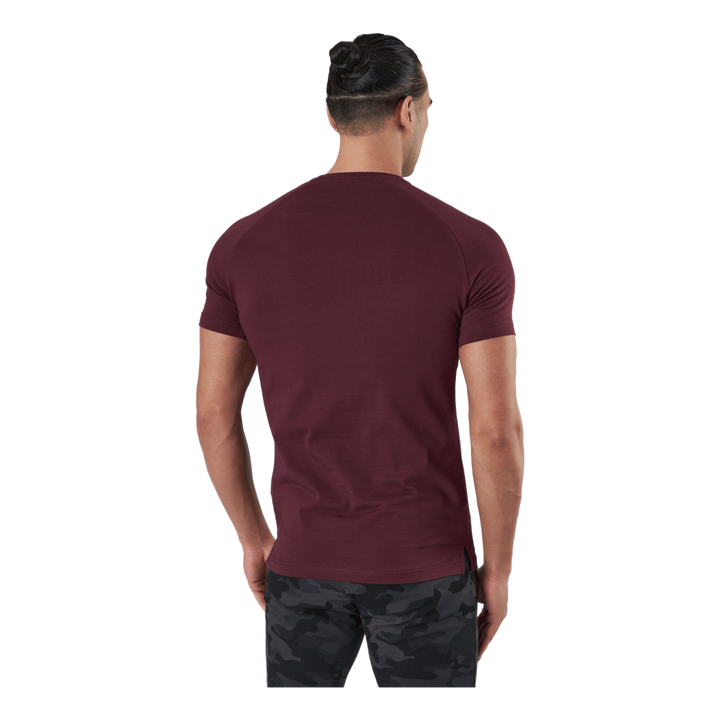 Gym Tapered Tee Maroon