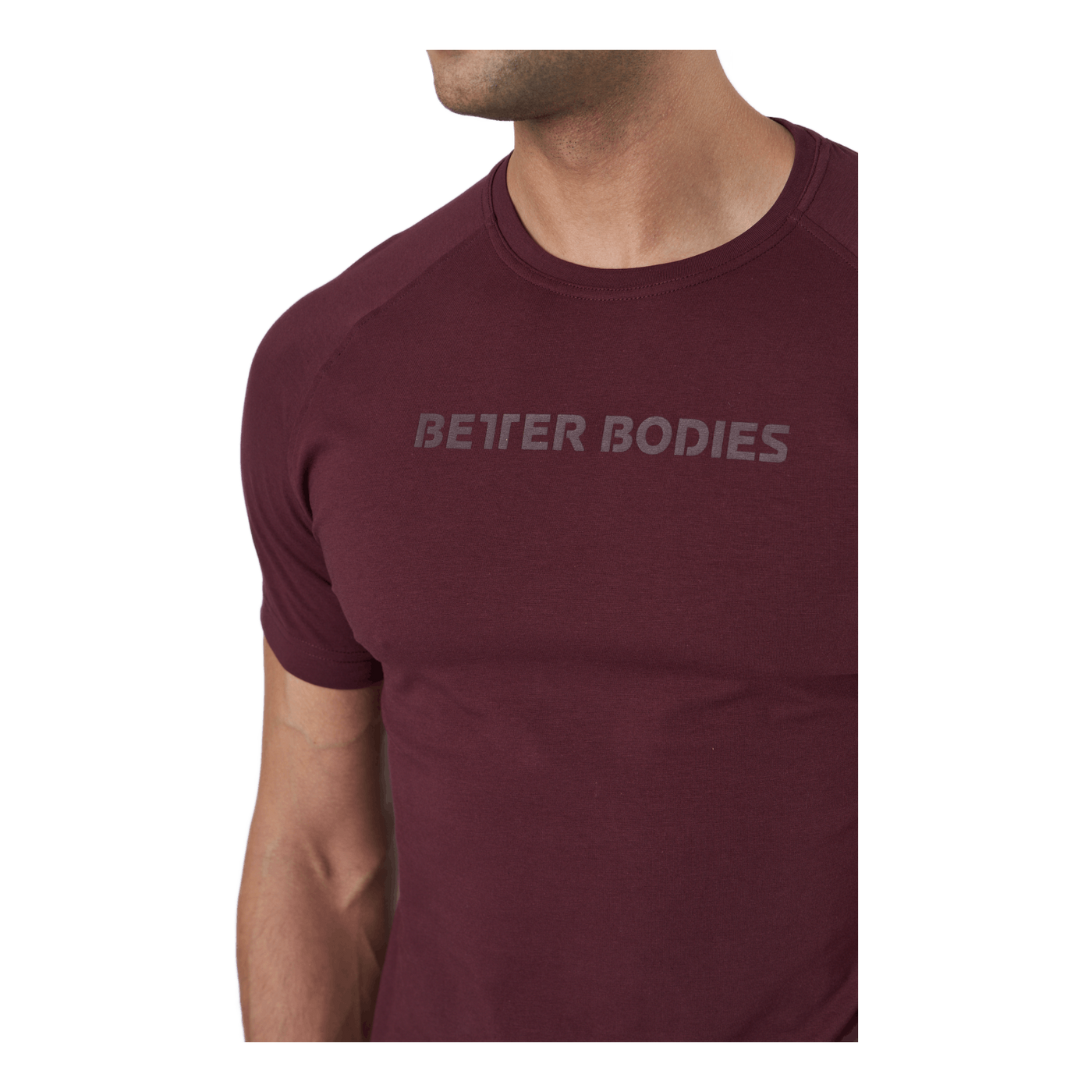 Gym Tapered Tee Maroon