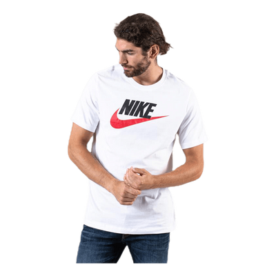 Sportswear Men's T-Shirt WHITE/BLACK/UNIVERSITY RED