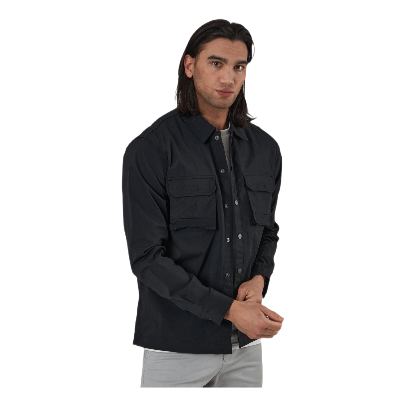 Gordon Tripple Shirt Ls Black