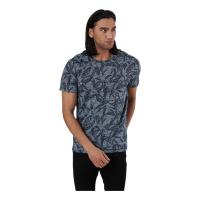 Lefo Aop Tee Ss Crew Neck Blue