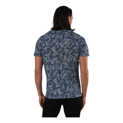 Lefo Aop Tee Ss Crew Neck Blue
