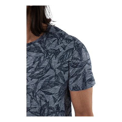 Lefo Aop Tee Ss Crew Neck Blue