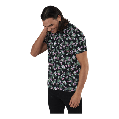 Graduation Aop Tee Ss Crew Neck Black