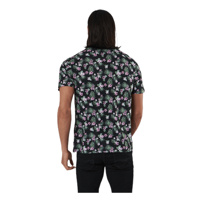 Graduation Aop Tee Ss Crew Neck Black