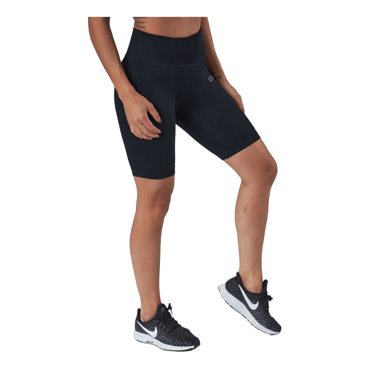 Ribbed Define Seamless Biker S Black