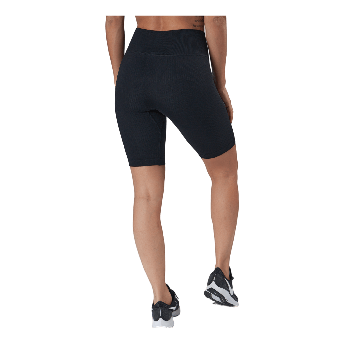 Ribbed Define Seamless Biker S Black