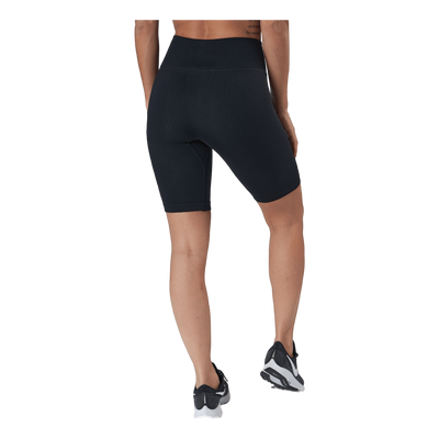 Ribbed Define Seamless Biker S Black